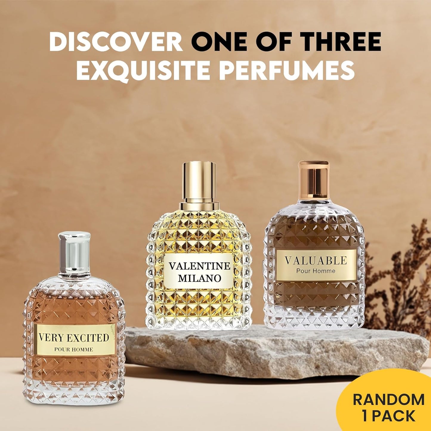 Men's Cologne Valentine Set Wonderful Multi Scent Eau de Toilette Natural Spray Men's Perfume For all Day Used 100ML Each Bottle(Random 1PCS)