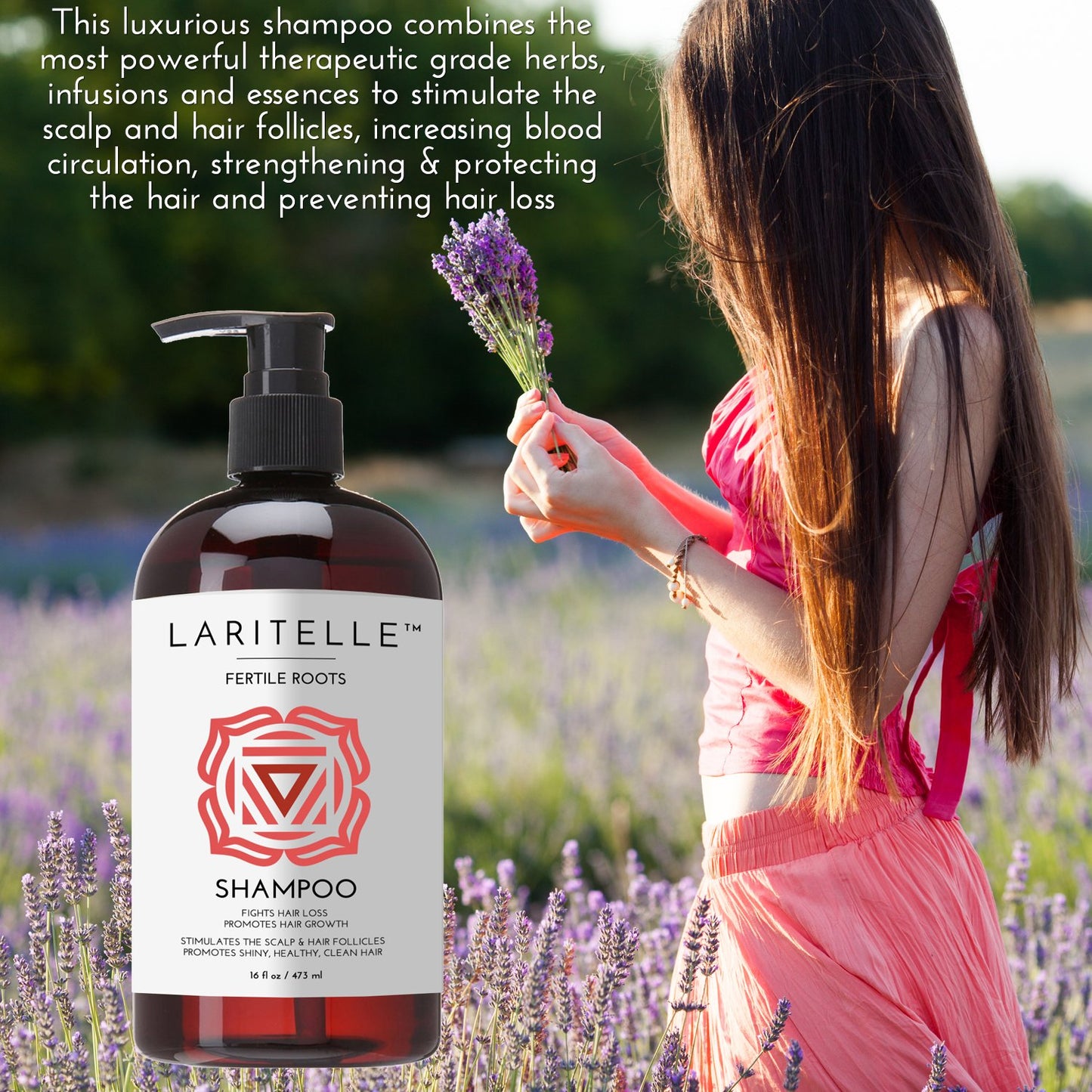 Laritelle Organic Hair Growth Set | Fertile Roots Shampoo + Conditioner + Leave-In Treatment | Follicle Stimulating Rosemary, Ginger & Clove | Anti-Hair Loss, Strengthening, Nourishing | USA made