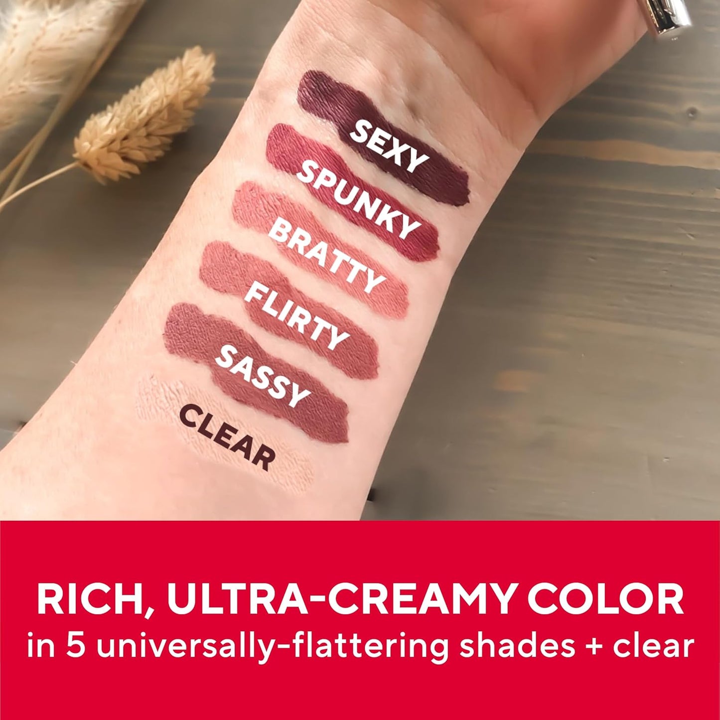 Mirabella - Line and Define Lip Definer, Smoothing & Moisturizing Retractable Lip Pencil with Sharpener, Helps Lipstick Stay Put, Long-Lasting Creamy Formula with Antioxidants Vitamins C & E, Clear