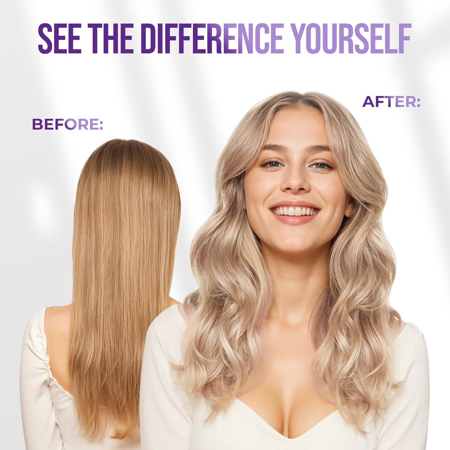 SUNATORIA New Keratin Purple Hair Mask - Blonde Hair Purple Toner - Repair & Nourishment Treatment For Bleached, Brassy Hair Color Corrector - Deep Conditioner For Color Treated Locks