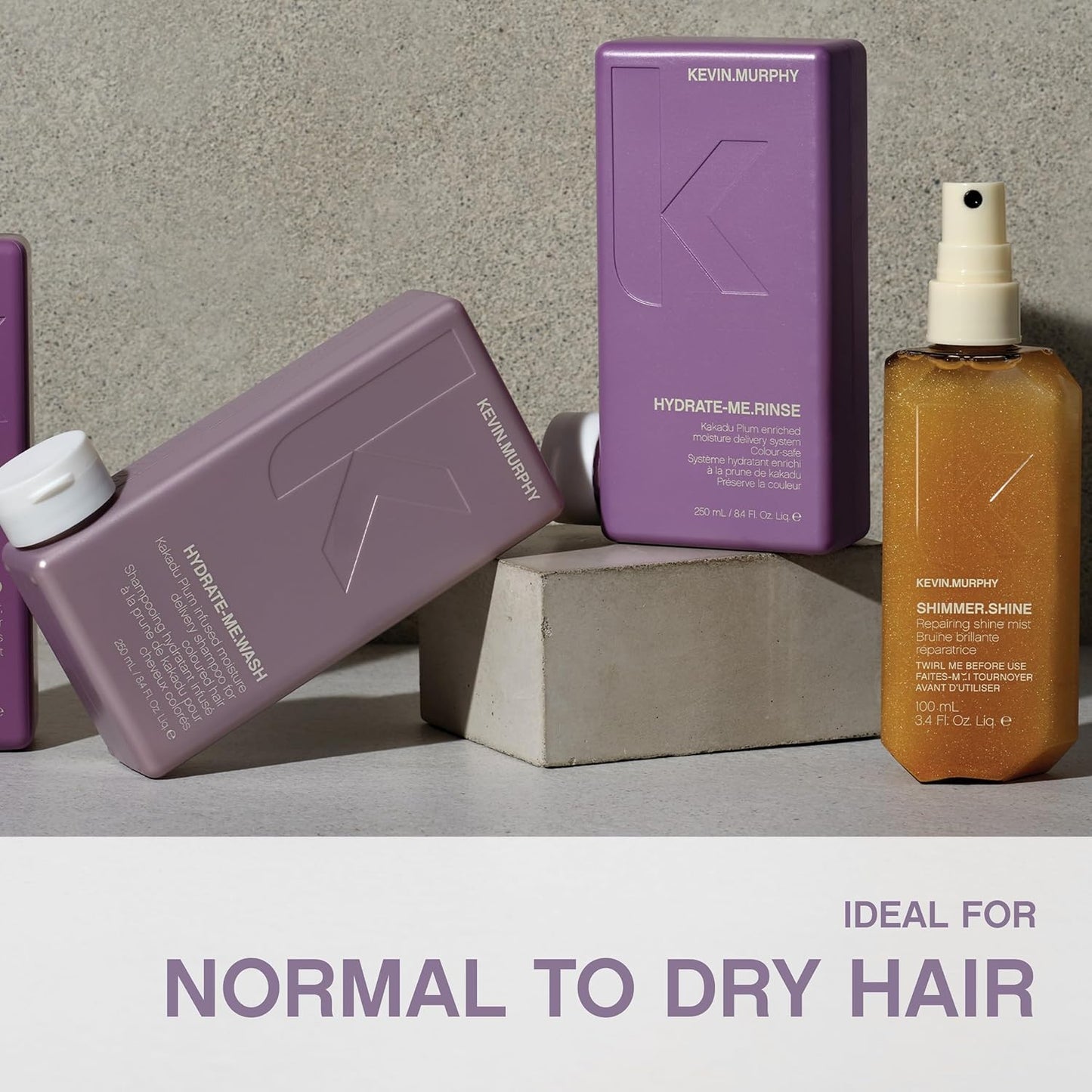 KEVIN.MURPHY HYDRATE-ME.RINSE - Moisturising Conditioner - For Normal & Dry Hair - Hair Repair - Colour Safe Conditioner - With Antioxidant Blend & Kakadu Plum - 1 L / 33.8 fl oz