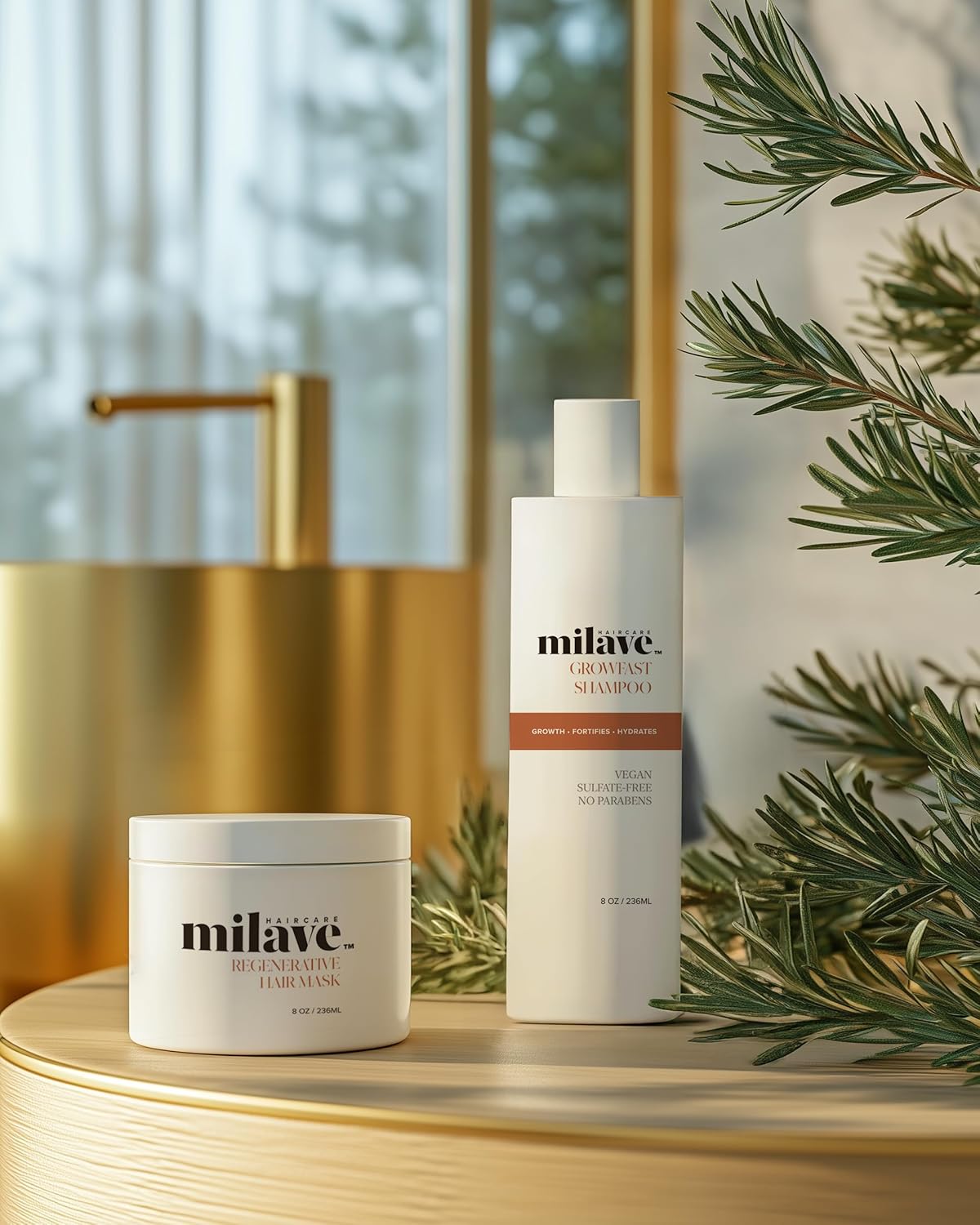 Regenerative Hair Mask with Redensyl®, Strengthening Hair Mask with Plant-Based Ingredients and Antioxidant blend to stimulate Hair Growth, Vegan & Cruelty-Free, 8 oz