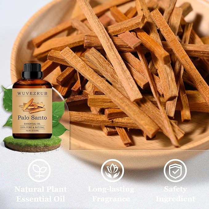 Palo Santo Essential Oils 240ML, Pure PaloSanto Essential Oil for Aromatherapy Diffuser - 8 Fl Oz