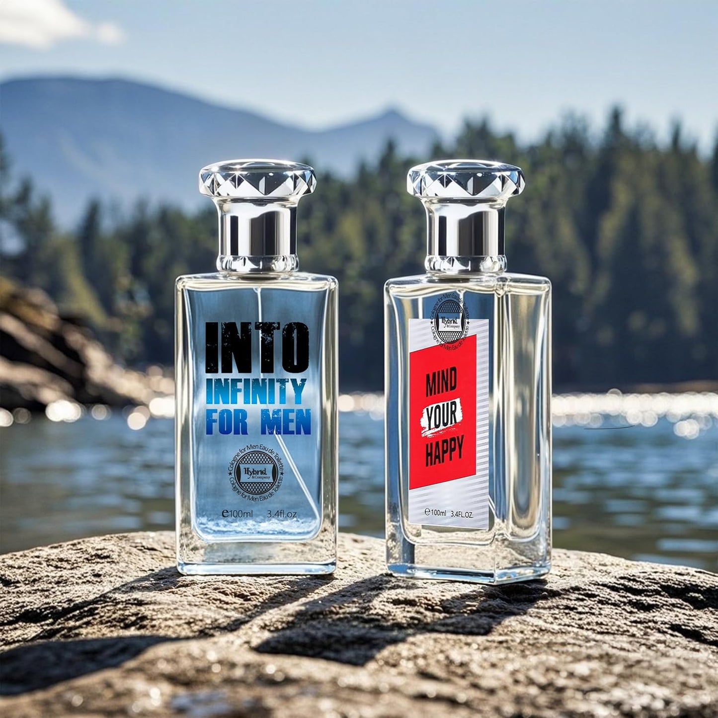 Hybrid & Company Mens 2 Pcs Mind Your Happy Young Into Infinity Eau De Perfum Vaporisateur Natural Spray