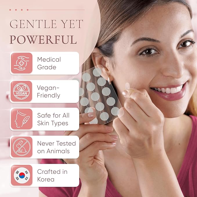 Prime Patch - Hydrocolloid Pimple Patches for Face, Clear Zit Stickers & Acne Dots, Strong Adhesion, Ultimate Blemish & Acne Patch, Made in Korea, Vegan (75 Count)