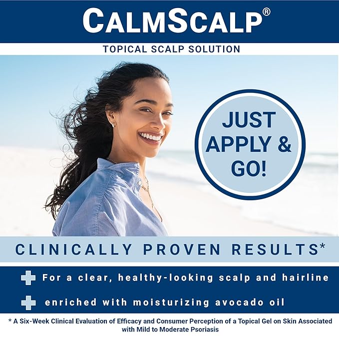 Solution | Calms Irritated Scalp | Controls Dry Scalp & Flakes | Reduces Scales & Redness | Clinically Proven | Free of Steroids | Non Shampoo Leave-On Scalp Treatment | 4 oz.