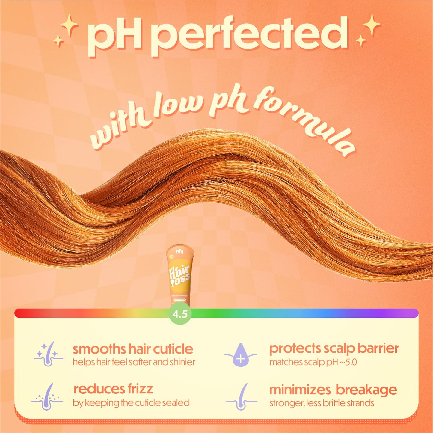 The Hair Toss Men & Women Shampoo And Conditioner Set 13.5floz/7floz - White Lily & Lemongrass - Formulated 4.5pH Moisturizing Paraben and Sulfate Free Shampoo and Conditioner Set, Hair Care Sets