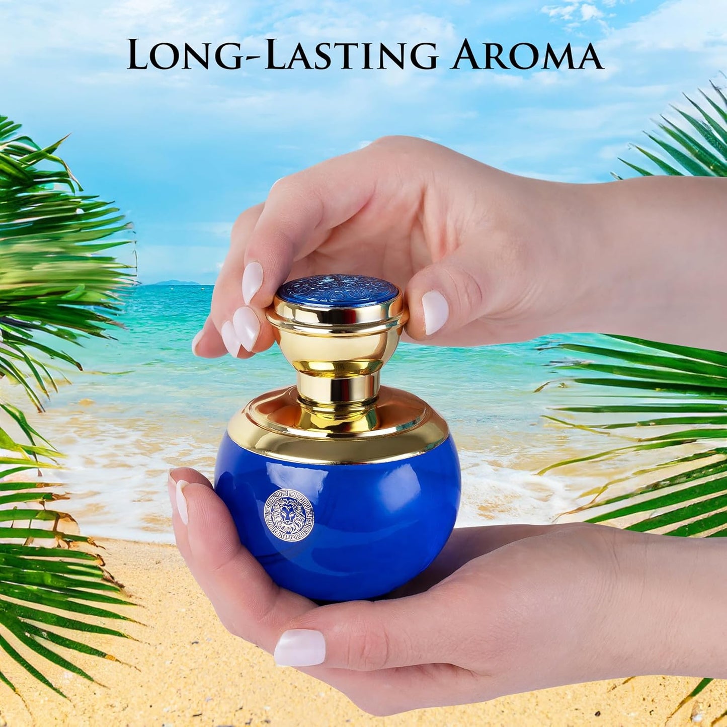 Verse Deep Blue for Women EDP 3.4 fl Oz- Floral, Fruity & Woody Accords - Top Notes of Apple, Black Currant & Clover Base Scent of Styrax, White Smooth Wood, Patchouli & Musk - Elegant 100ml Bottle