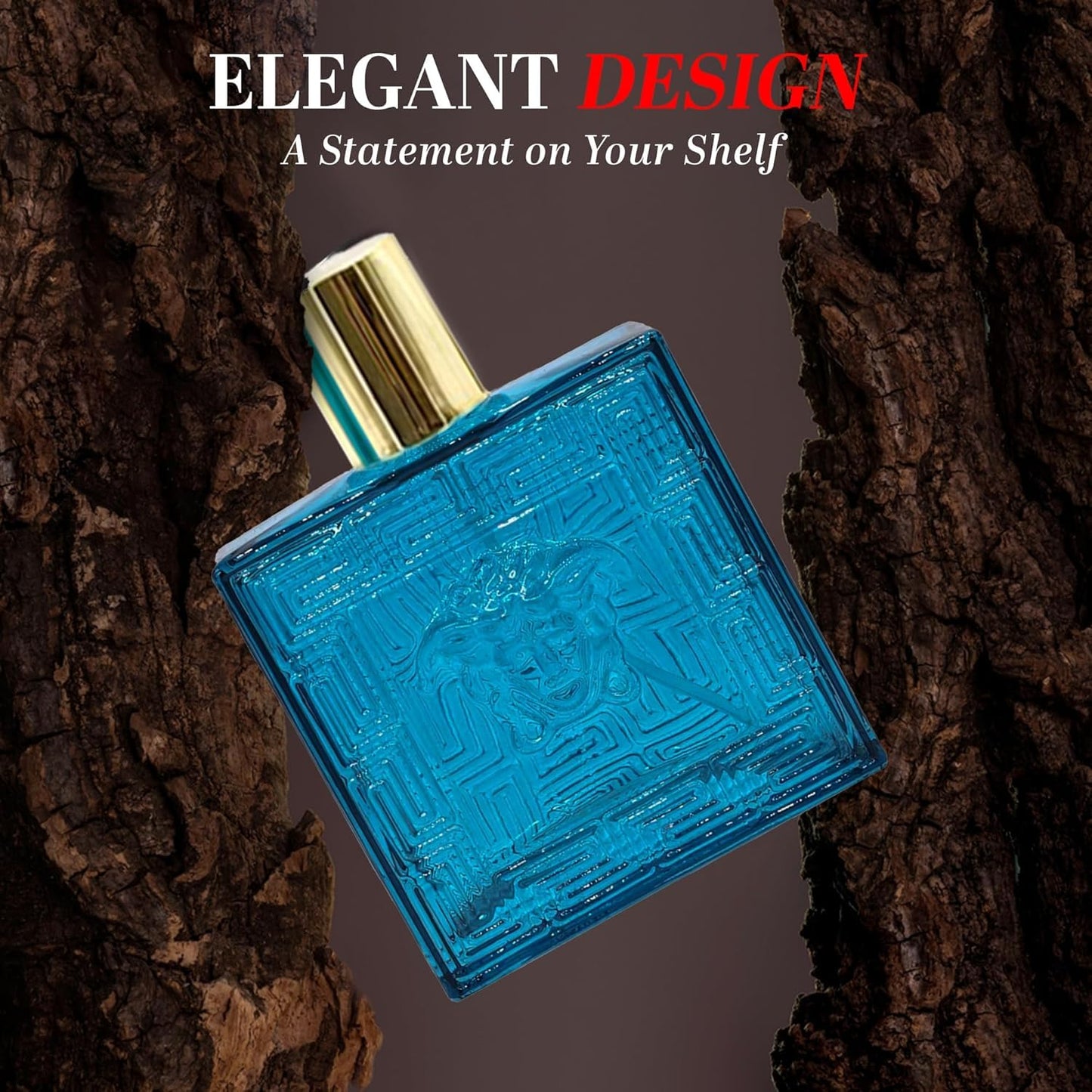 Lion Versatile Cologne for Men 3.4oz/100ml Each Scent Fresh Aromatic Floral Masculine Oriental Woody Notes Individually Boxed Fragrance for Men Pack of 5