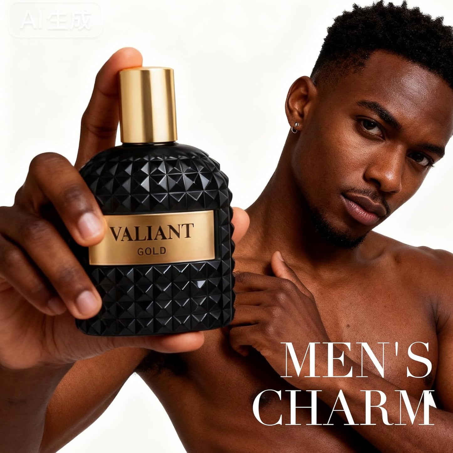 Valiant Gold Men's Cologne–Vanilla & Woody Scent Perfume for Men 3.4 Fl Oz Long Lasting Luxury Fragrance For All Occasions