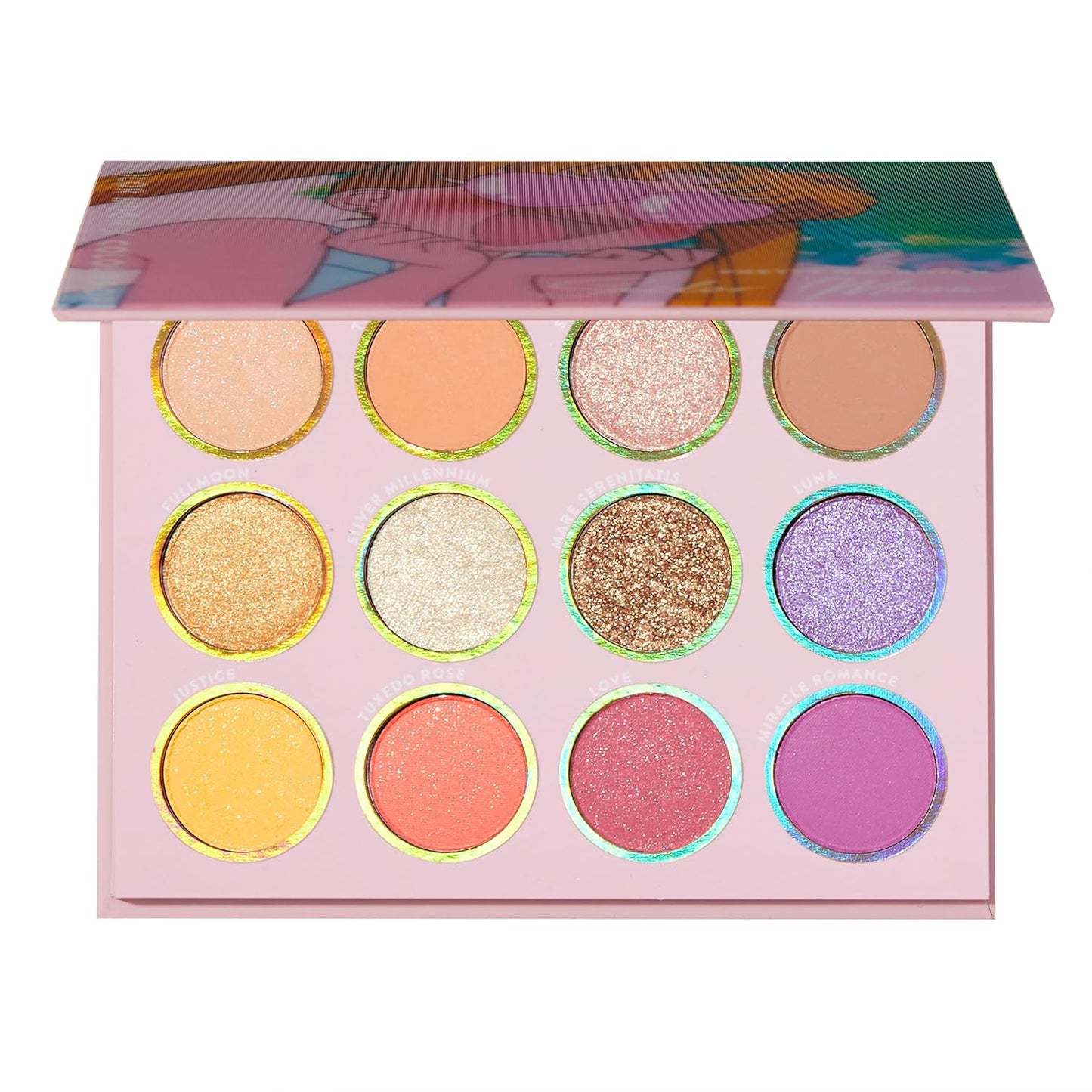 ColourPop x Sailor Moon Pretty Guardian Makeup Palette - Pastel Shadow Palette with Metallic & Matte Finishes - Buildable, Blendable & High-Pigment Formula (0.5 oz)
