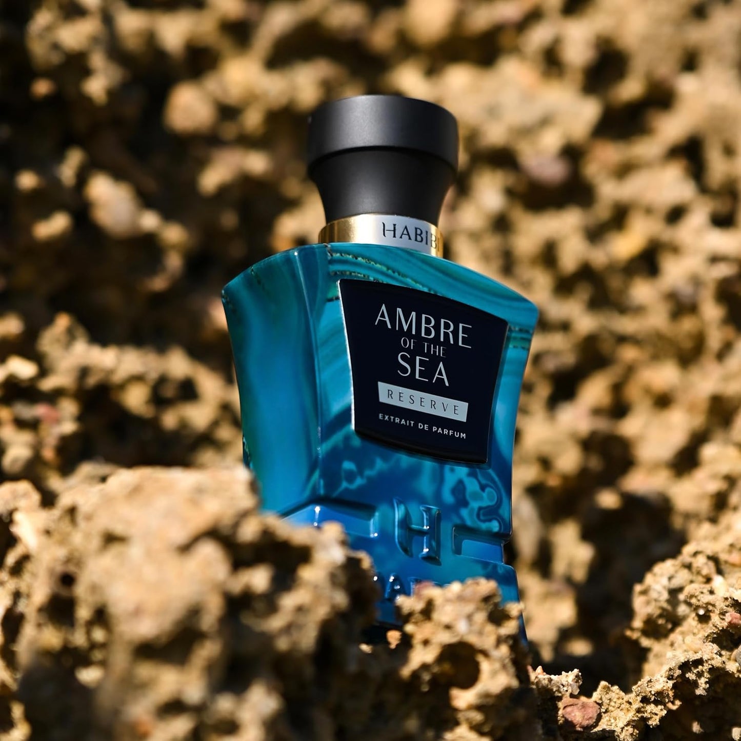 H HABIBI Ambre Of The Sea Extrait De Parfum – Cologne for Men & Perfume for Women, 2.5 oz Long Lasting Unisex Fragrance with Bergamot & Sea Salt, Arabian Scent