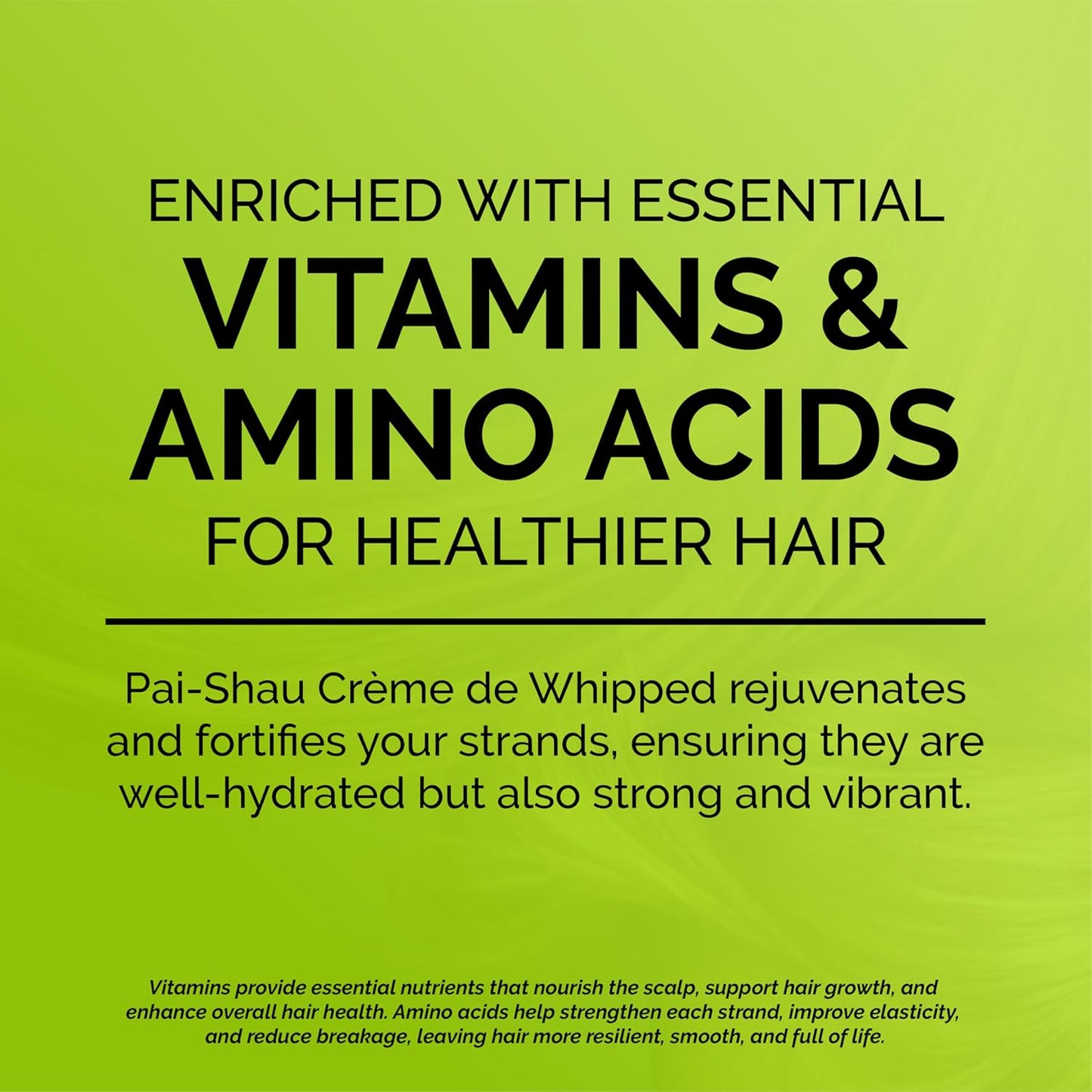 Pai-Shau Crème de Whipped - Nourishing Foam Hair Mask for Damaged & Dry Hair - Restores Strength & Hydration - 8.4 Oz