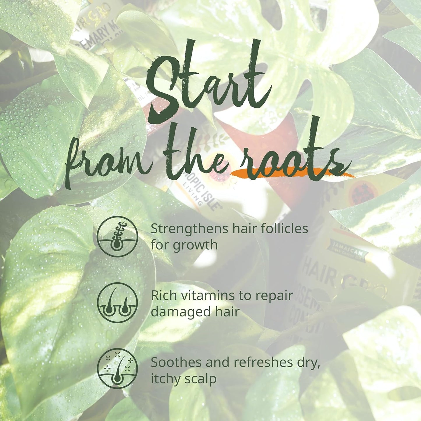 Hair Gro Growth Oil 4oz/120ml - Hair Treatment with Rosemary Mint Infused Formula for Healthier Hair, Scalp Detox, All Hair Types