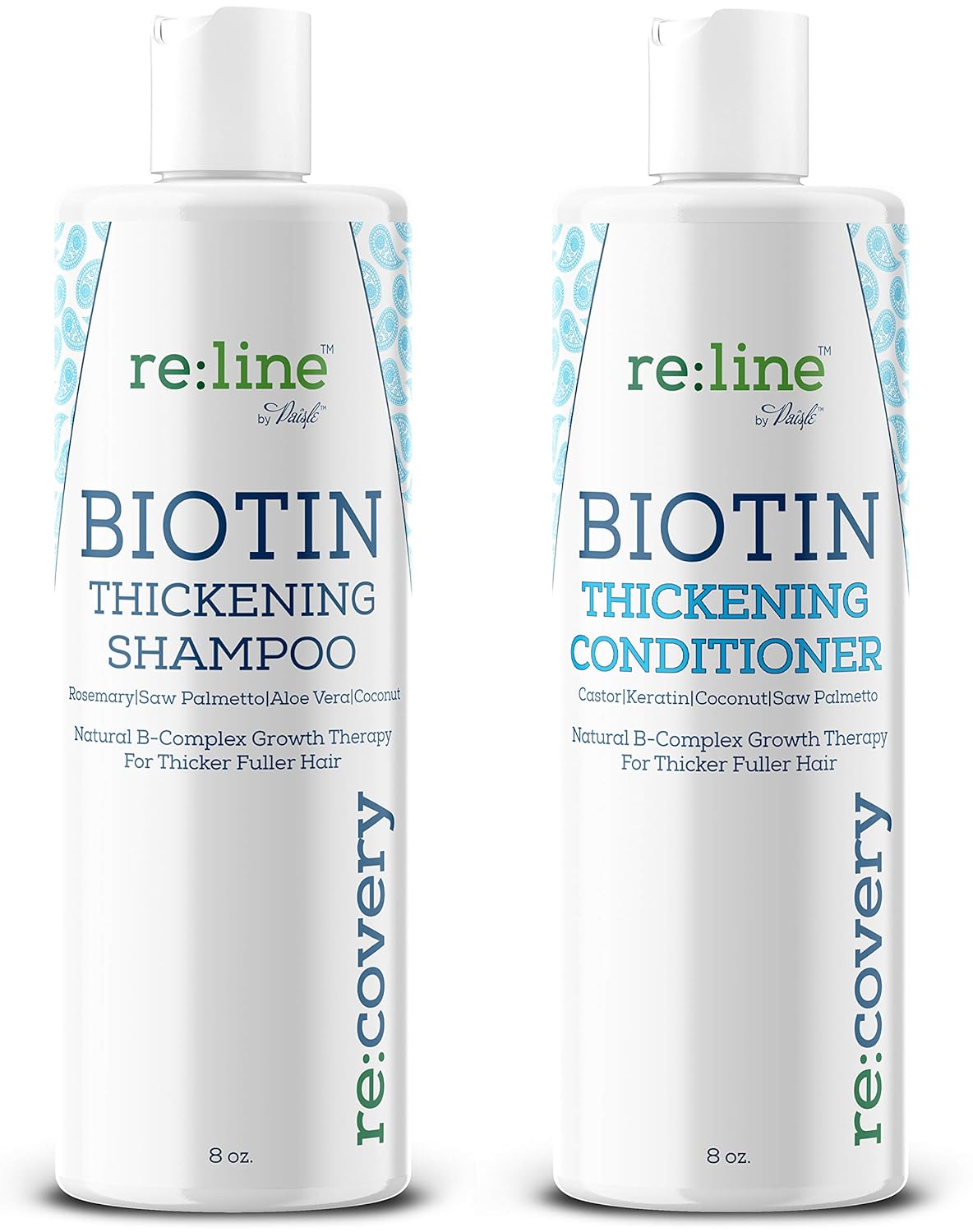 Biotin Shampoo and Conditioner for Thinning Hair Growth Thickening Shampoo for Hair Loss Treatment NATURAL Sulfate Free for Color Treated Hair Regrowth Treatment for Men Women