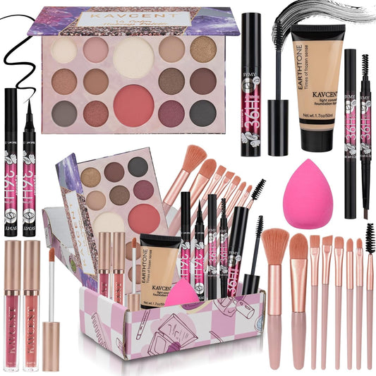 Makeup Kit for Women Teen Girls Full Kit Makeup Sets for Teens Eyeshadow Makeup Gift Set fo Women Teenagers Christmas Makeup Kits for Teens
