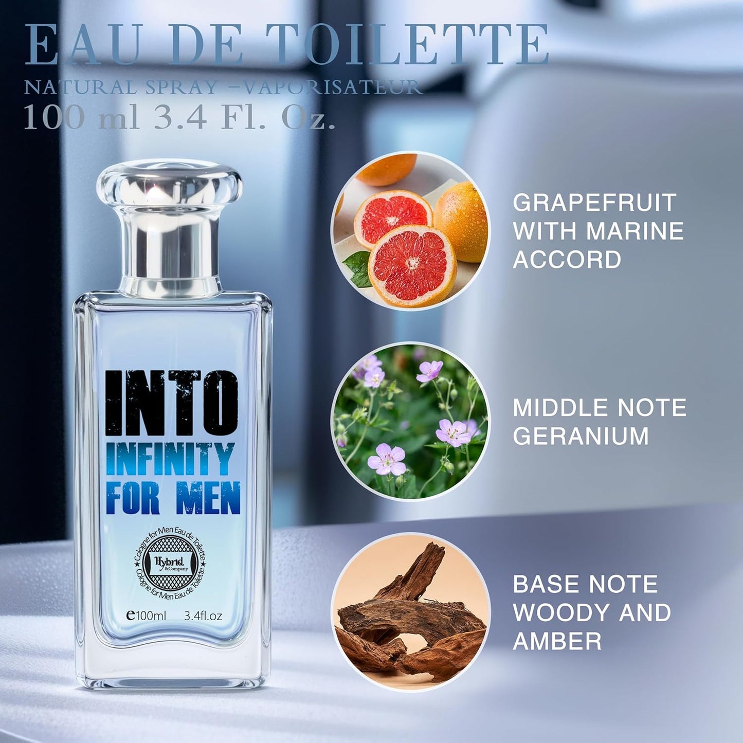 Hybrid & Company Mens 2 Pcs Mind Your Happy Young Into Infinity Eau De Perfum Vaporisateur Natural Spray