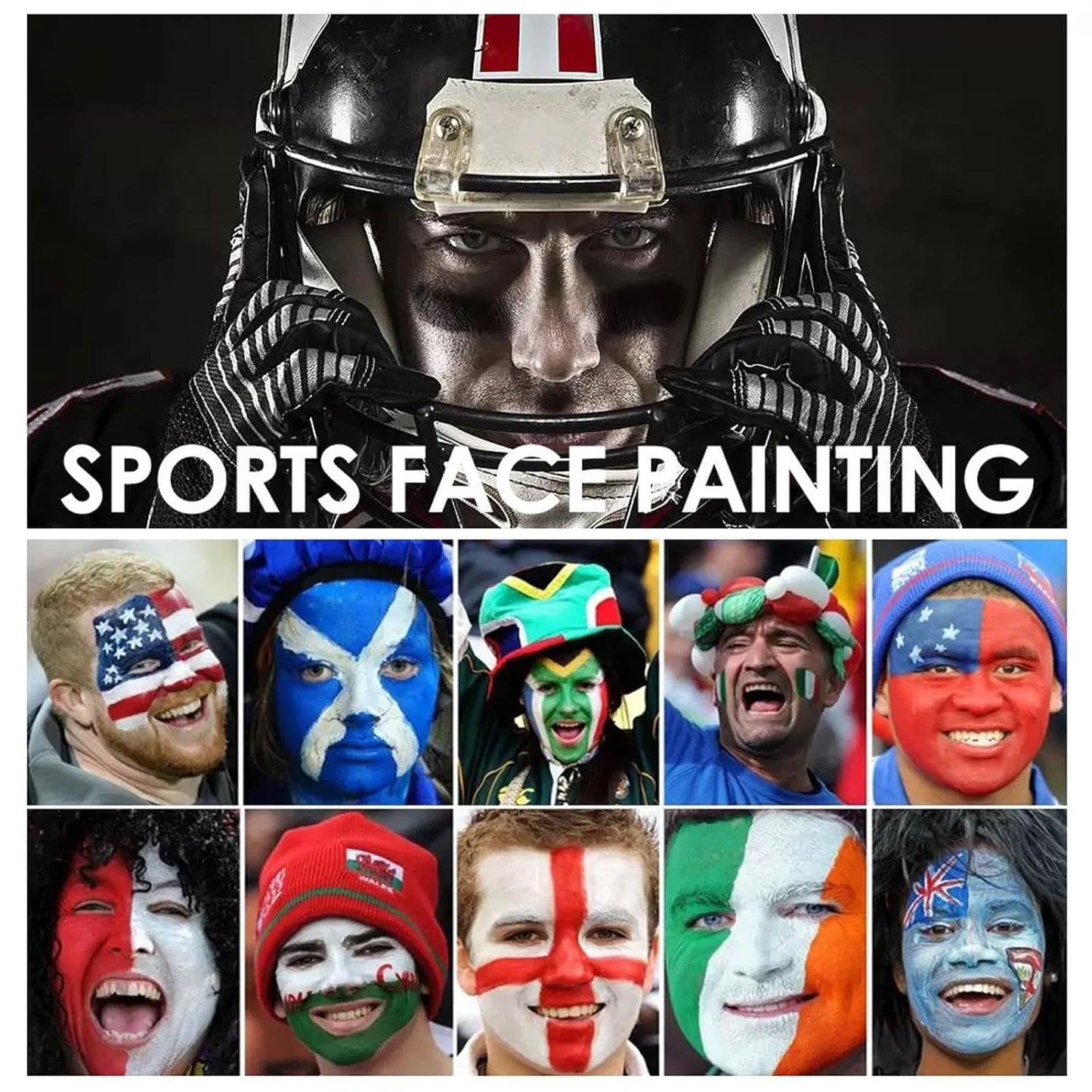 White Body Paint Stick, Foundation Cream Makeup, Face and Body Paint for Halloween Joker Zombie Vampire Skeleton Skull Special Effects Mime Makeup (04# White)