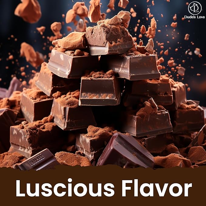 Dude's Love Luscious Flavored Massage Oil Set - Pack of 3 - Organic - Chocolate, Apple Cinnamon, Mango Ginger - Non-Sticky, Nourishing & Moisturizing - Aromatherapy Vegan Oil - 1.69 FL OZ x3