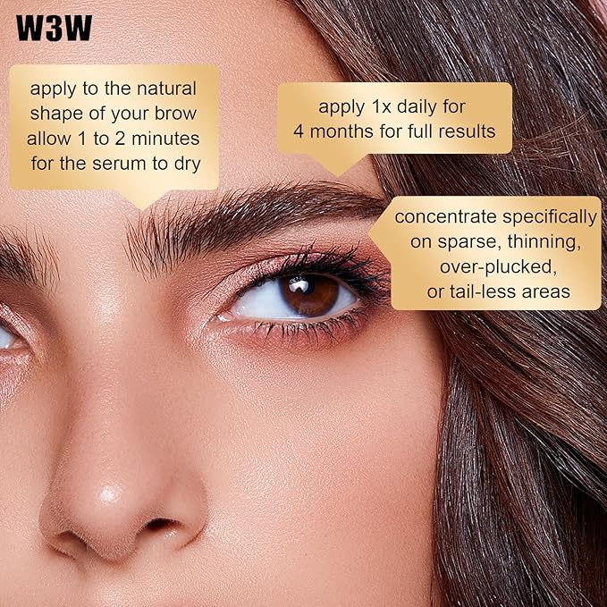 Eyebrow Growth Serum,2025 Upgraded ，Rapid Eyebrow Growth Serum for Stronger,Healthier Eyebrows(Upgraded Brow Surem)
