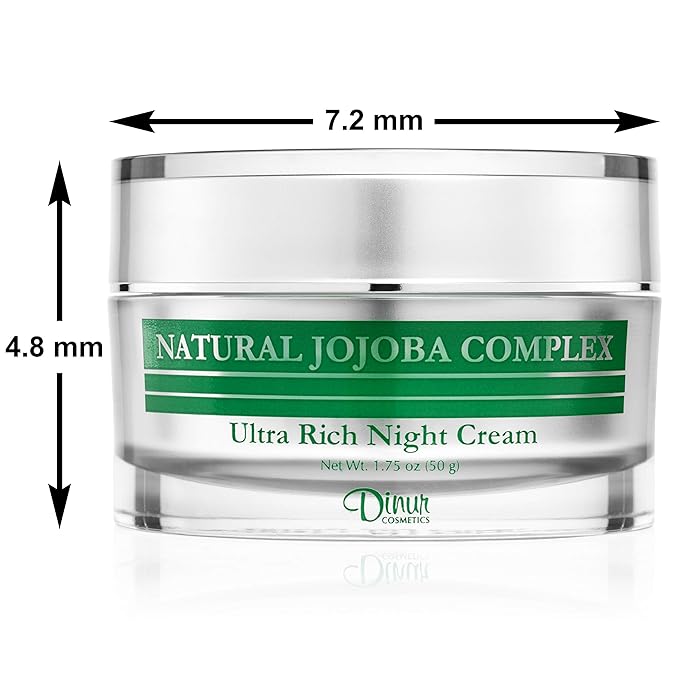 Natural Jojoba Complex Ultra Rich Night Cream Ultra Hydrating Moisturizer for Flakiness Dryness 1.75 oz/50 g