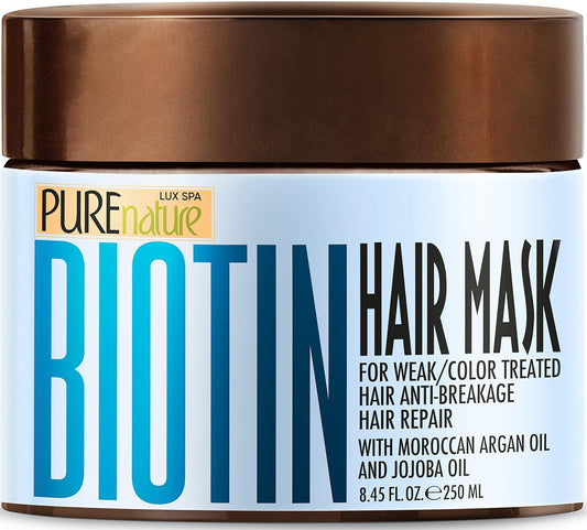 Biotin Hair Mask - Deep Conditioner with Collagen and Keratin for Dry, Damaged and Curly Hair - Fine Conditioning Moisturizer Treatment for Strengthening - Hydrating Care Products for Women and Men