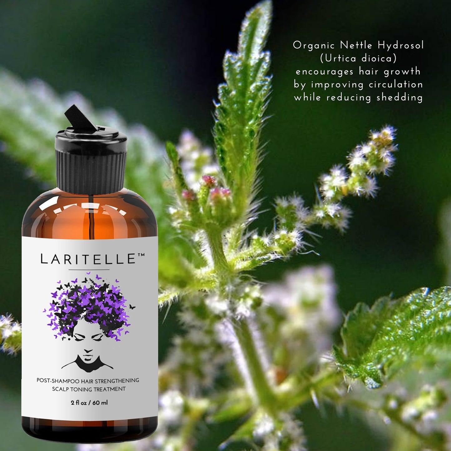 Laritelle Organic Post-Shampoo Hair Strengthening & Scalp Toning Treatment for Men & Women 3 x 2 oz | Fortifying, Strengthening & Rejuvenating | Stops Hair Shedding, Promotes New Hair Growth