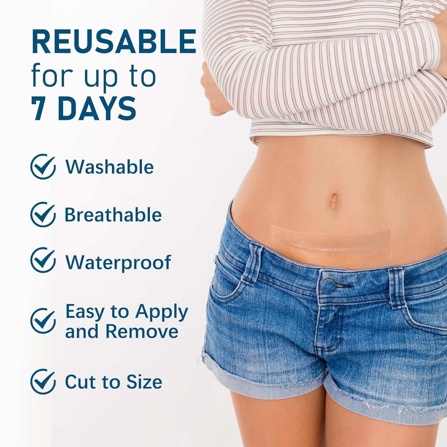 Silicone Scar Sheets, 10pcs, Silicone Tape for Scar Treatment, Reusable Scar Strips for Surgical, C-Section, Keloid Bump, Stretch Marks, Burn, Acne Scar Removal, Each 1.5” x 6”