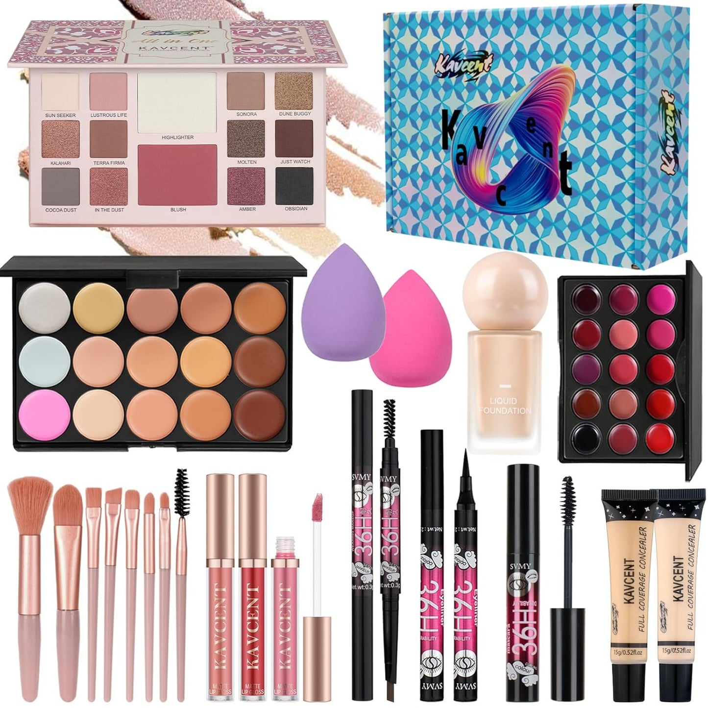 Makeup Set for Teens Women Makeup Kit for Women Full Kit Eyeshadow Foundation Makeup Gift Set for Teen Girls Christmas Makeup Kits for Teens Teenagers 14-16