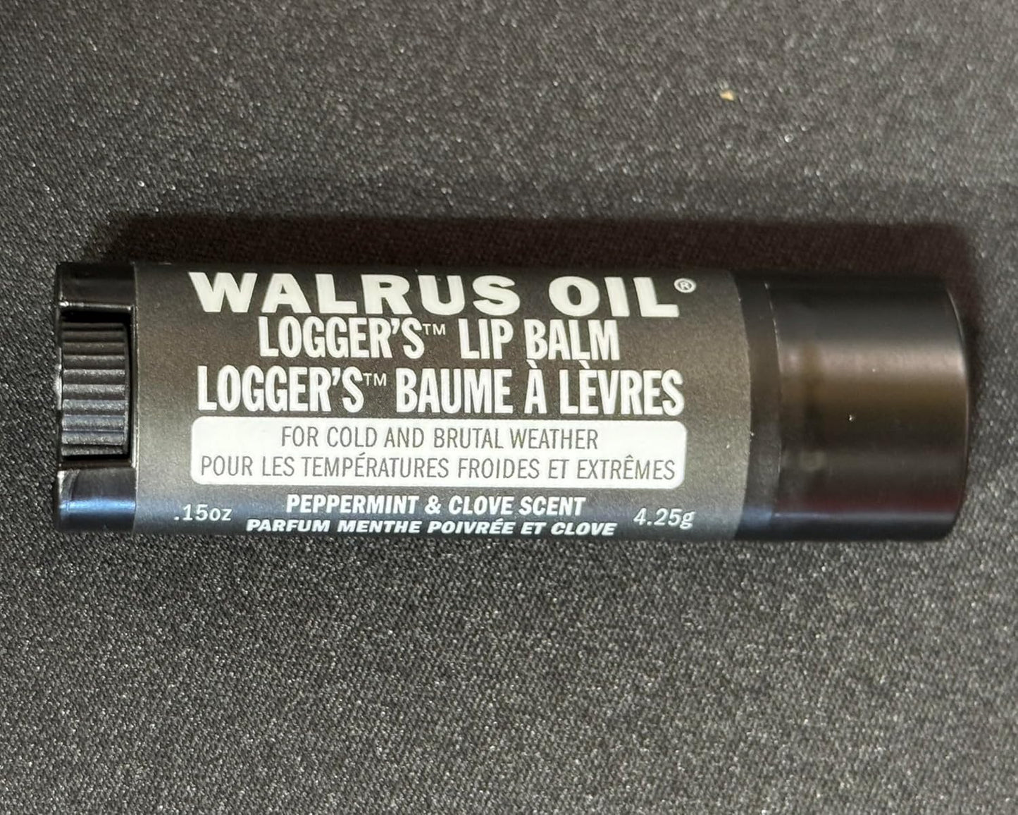 WALRUS OIL - Logger's Lip Balm, 2-Pack, Vegan, 100% Natural Ingredients - Peppermint & Clove Scent