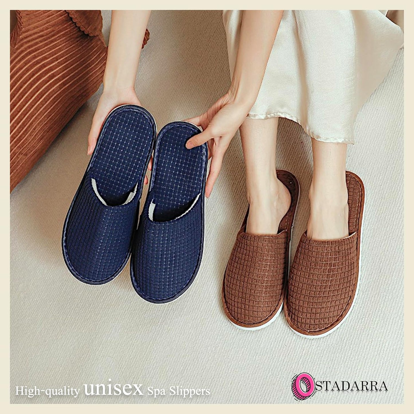 6-10 Pairs Spa Slippers, Non Slip Disposable Slippers For Guest, Washable Reusable, Which Can Be Used As Women Men, House, Indoor, Bathroom, Bedroom, Hotel, Bride Slippers