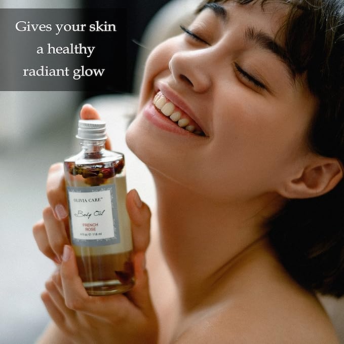 Olivia Care Body Oil Eucalyptus Mint Vegan & Natural | Hydrating & Moisturizing - Infused with VITAMIN E, K & Omega Fatty Acids - Refreshing Fragrance - (Eucalyptus Mint)
