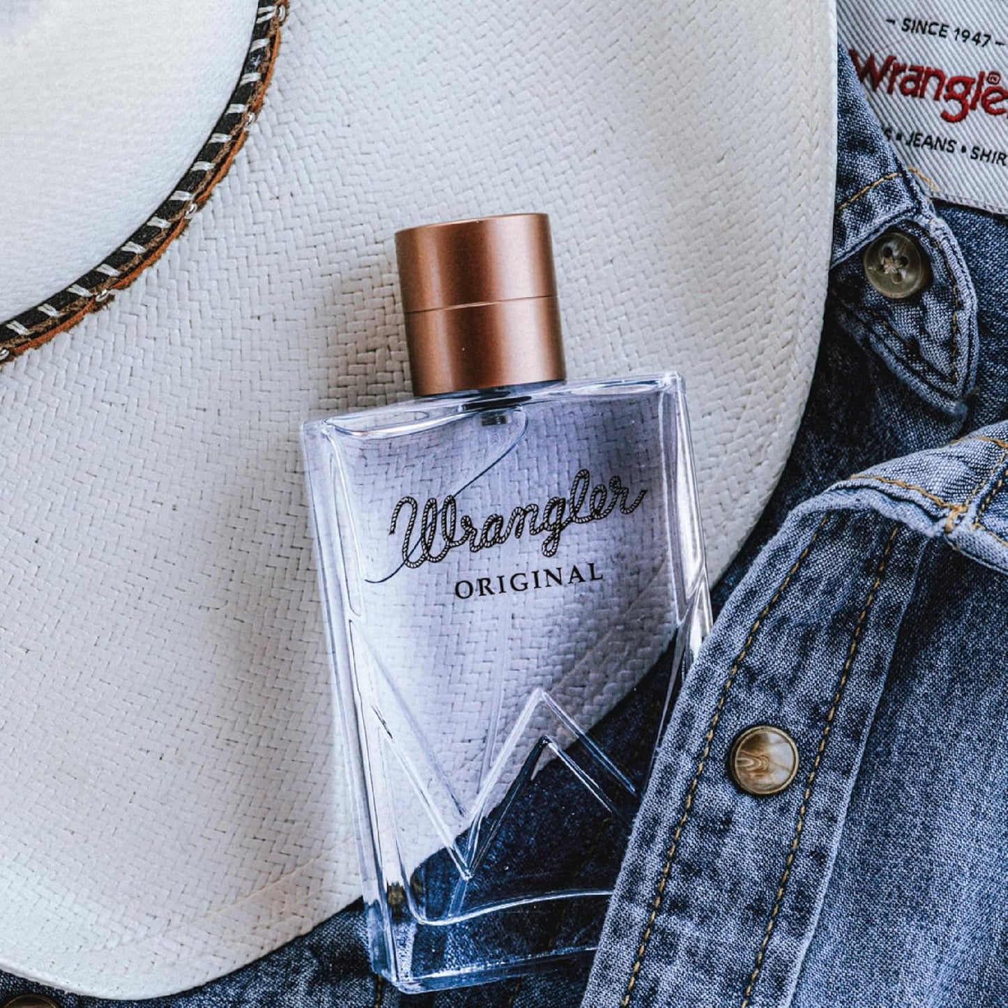 Wrangler Original Men’s Cologne by Tru Western, 2.5oz, Grapefruit, Mandarin, Cinnamon, Lavender, Fresh Aromatic, Citrus & Earthy Scent, Masculine Fragrance