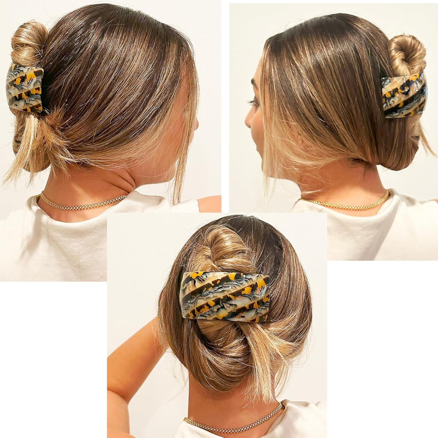 Camila Paris CP3620 French Hair Barrette Clip for Girls for Thick Curly Wavy Long Hair, Strong Hold Grip Hair Clips for Women, Automatic, No Slip Styling Girls Hair Accessories, Handmade in France