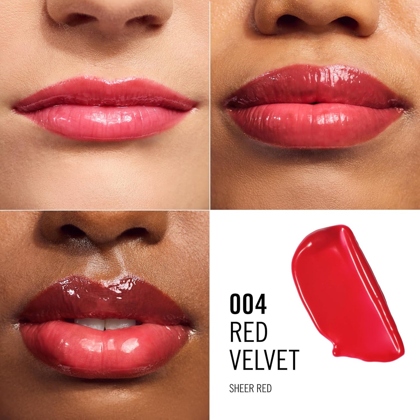 Rimmel London, Oh My Gloss Butter Me Up Lip Butter Balm 005 Red Velvet, Hydrating Lip Balm, Tinted Lip Balm, Lip Care, Hydration, Nourishing, Squalene