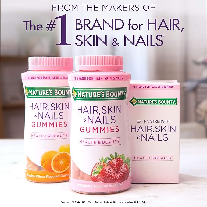 Nature's Bounty Biotin 10,000mcg, Supports Beautiful Hair, Glowing Skin and Healthy Nails, Rapid Release Softgels, 120 Count (Pack of 3)