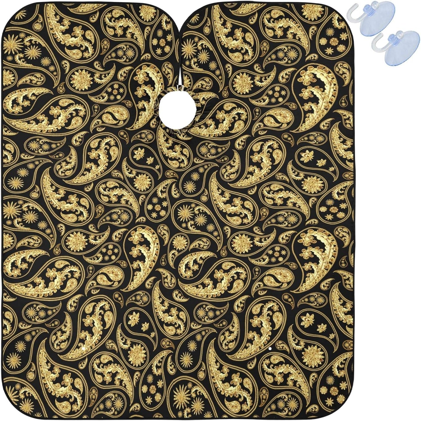 visesunny Professional Barber Cape Polyester Hair Cutting Clippings Catcher Grooming Cape Apron for Shaving Trimming For Men