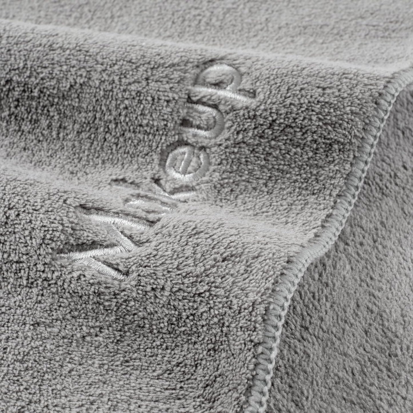 Arkwright Makeup Towels - Bulk Case of 108 - Ultra Soft & Gentle Microfiber Coral Fleece Washcloth Face Make Up Remover, Reusuable Eraser Cloth Essentials for Hosts & Artists, 13 x 13 in, Grey