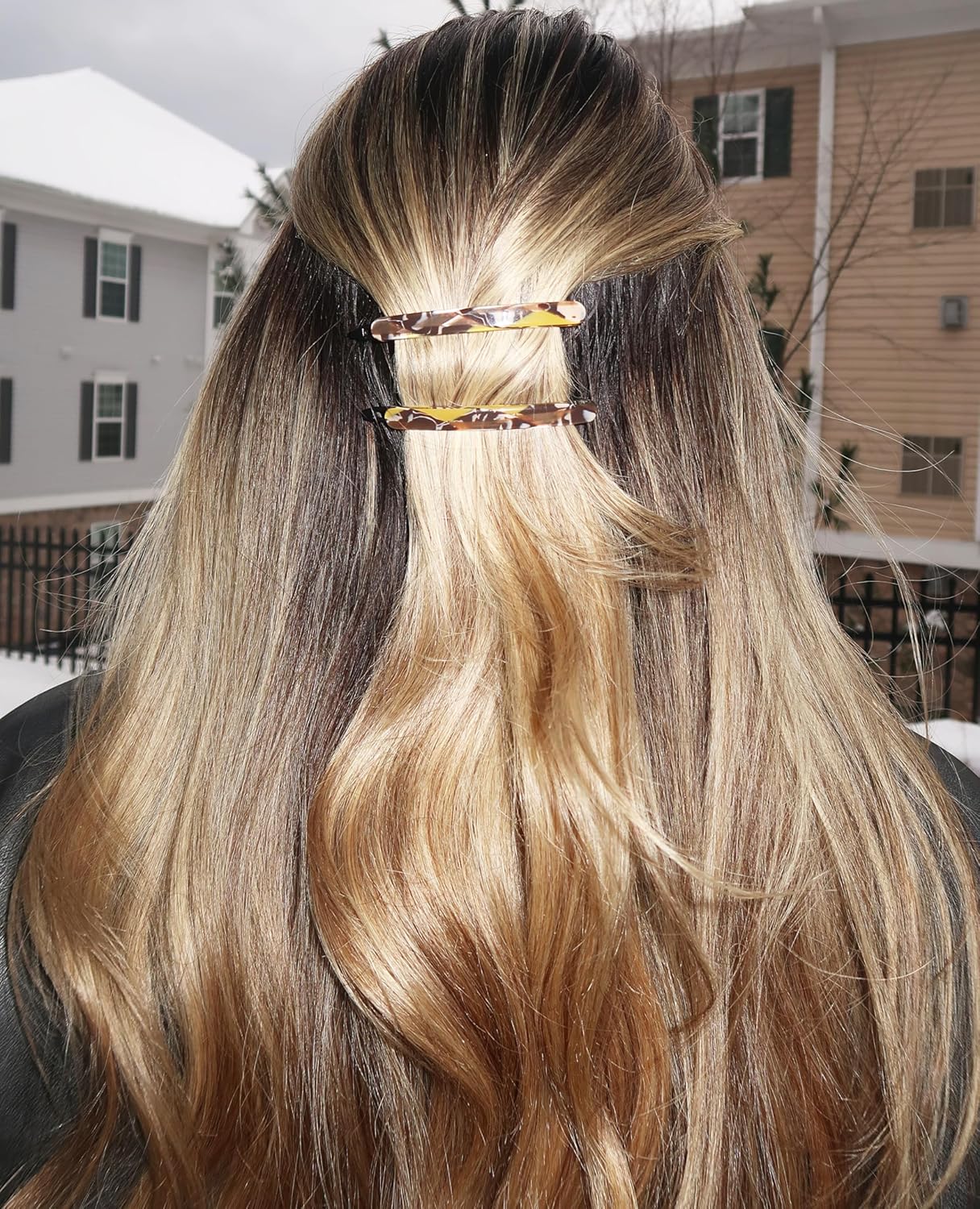 Camila Paris CP3374 French Hair Barrettes Clips for Women, Handmade, Girls Side Slide-in Barrette Clip, Hair Accessories for Women. Strong Hold No Slip Grip Fashion Durable Styling, Made in France