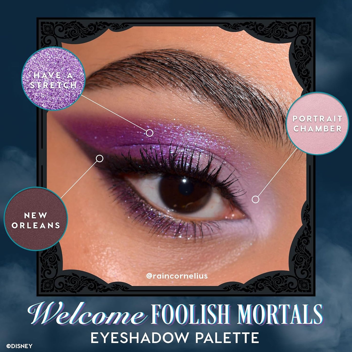 ColourPop x Haunted Mansion Foolish Mortals Eyeshadow Palette - Eye Makeup Palette with Matte, Metallic, Matte Sparkle & Pearlescent Finishes - High-Pigment, Long Lasting Formula (0.58 oz)