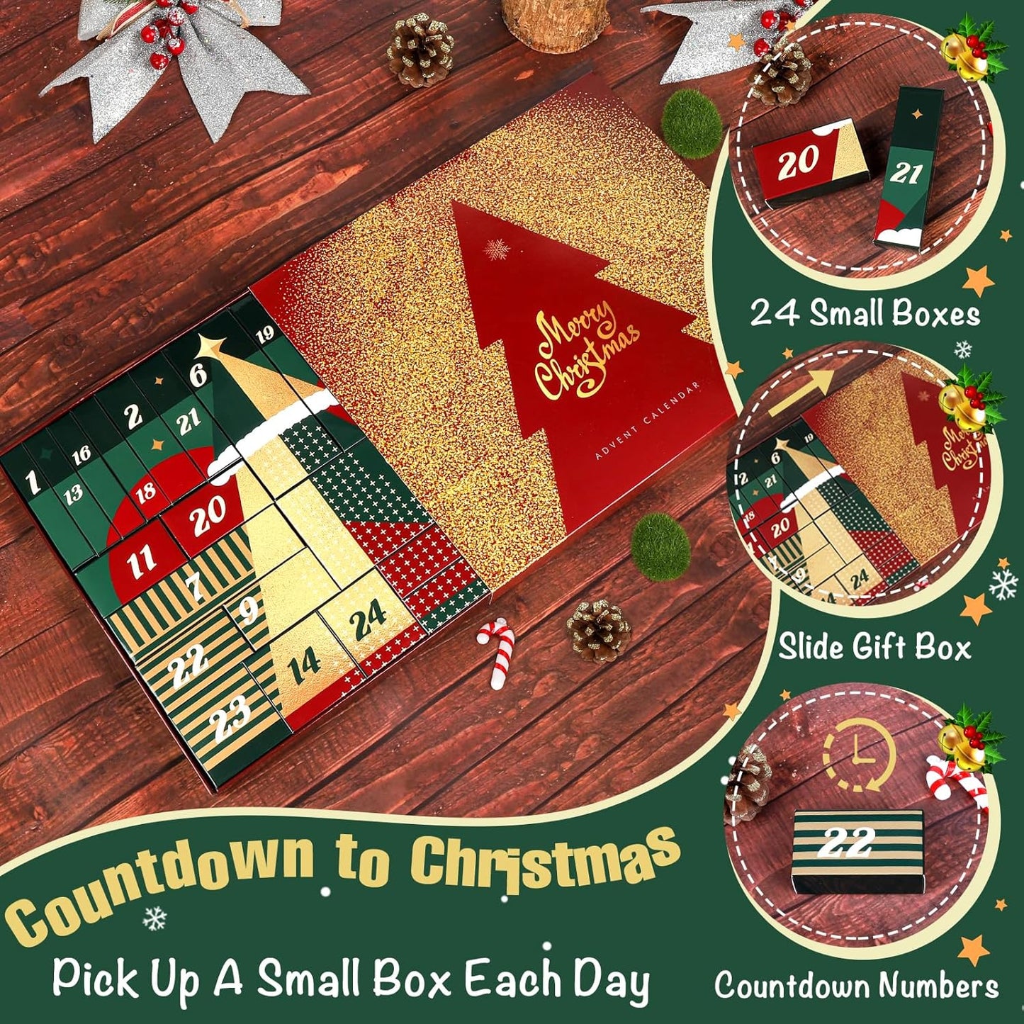 Makeup Advent Calendar 2025 for Teen Girls, 24 Individually Boxed Christmas Countdown Beauty Advent Calendar Kit Women, 2025 Advent Calendar Make Up Gift Set