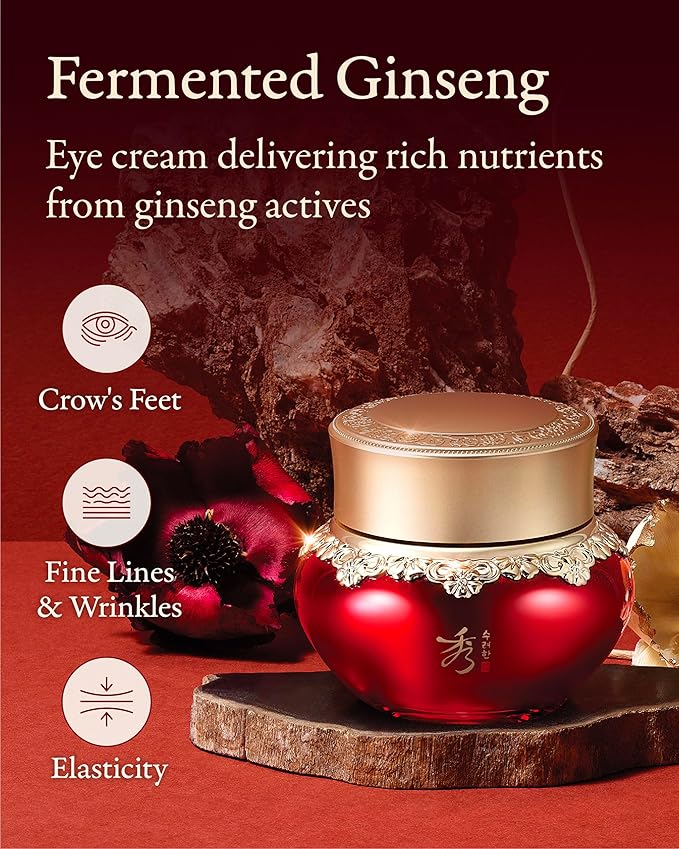 Sooryehan Hyobidam Fermented Eye Cream (0.84 fl oz) - Korean Skincare, Luxury Premium High-end Cream by LG Beauty. Intensive Skin Care.