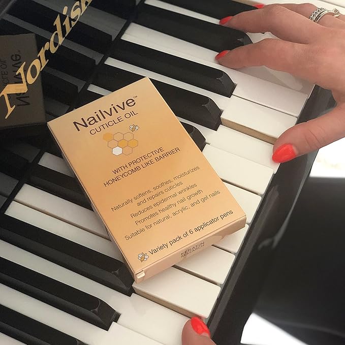 Nailvive Six Pens Cuticle oil Revitalizing Oils unique natural complex of rich oils to provide moisture, protect nourish dry brittle cracked cuticles, nails, and skin (CUTICLE OIL 6X PACK)
