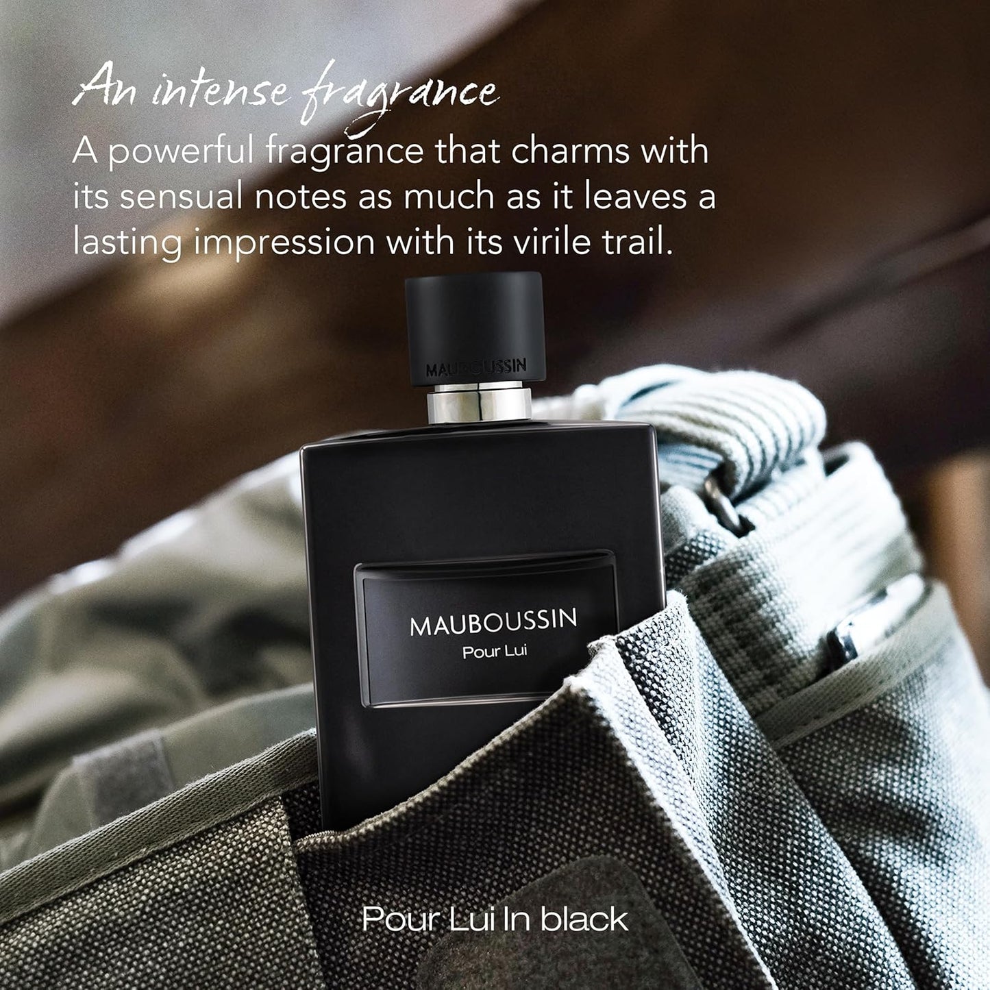 Mauboussin - Pour Lui In Black 100ml (3.3 Fl Oz) - Eau de Parfum for Men - Woody & Oriental Scents