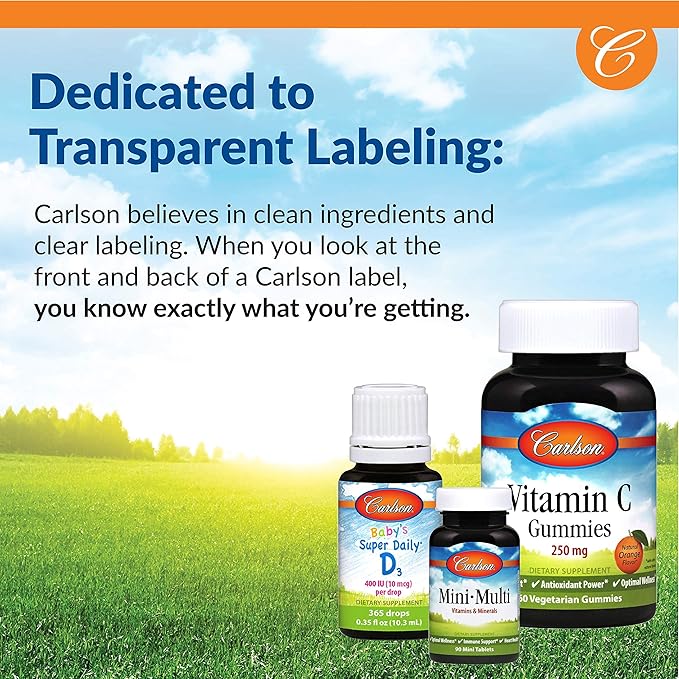 Carlson - Biotin, 5000 mcg, Healthy Hair, Strong Nails & Energy Production, 100 Capsules