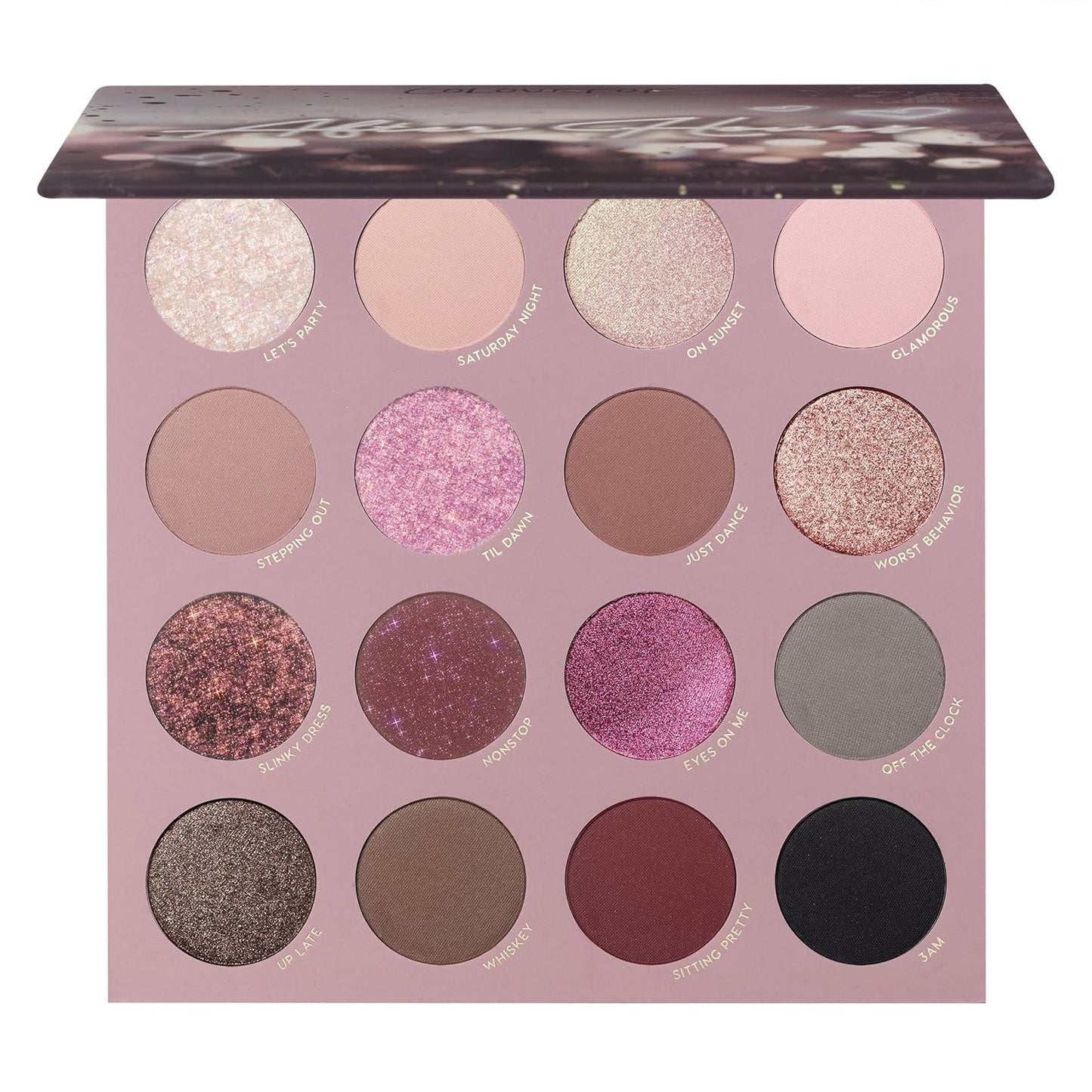 ColourPop After Hours Eyeshadow Palette - Smokey Mauve Makeup Palette with Metallic, Matte, Glitter & Matte Sparkle Finishes - Buildable, Blendable & High-Pigment Formula (0.65 oz)