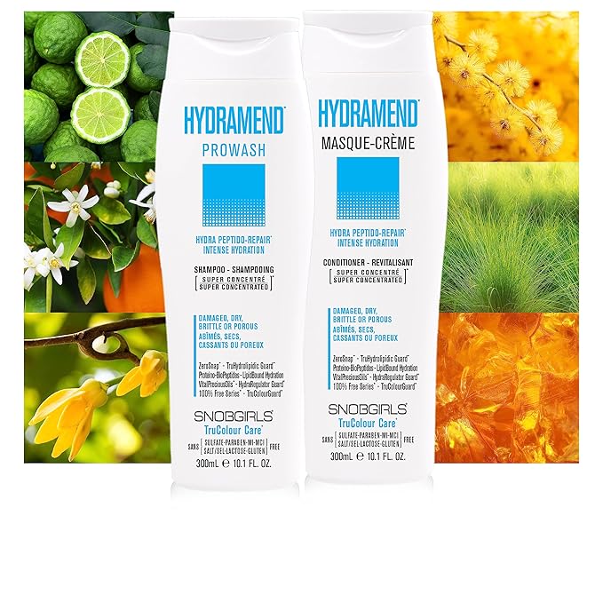 HYDRAMEND Hydrating Conditioner for Intense Hydration & Repair, Hydrates & Mends All Hair Types, Dry, Damaged, Dull, Brittle or Porous. Argan Oil, Marula Oil & Ceramides. Salon Hair Care