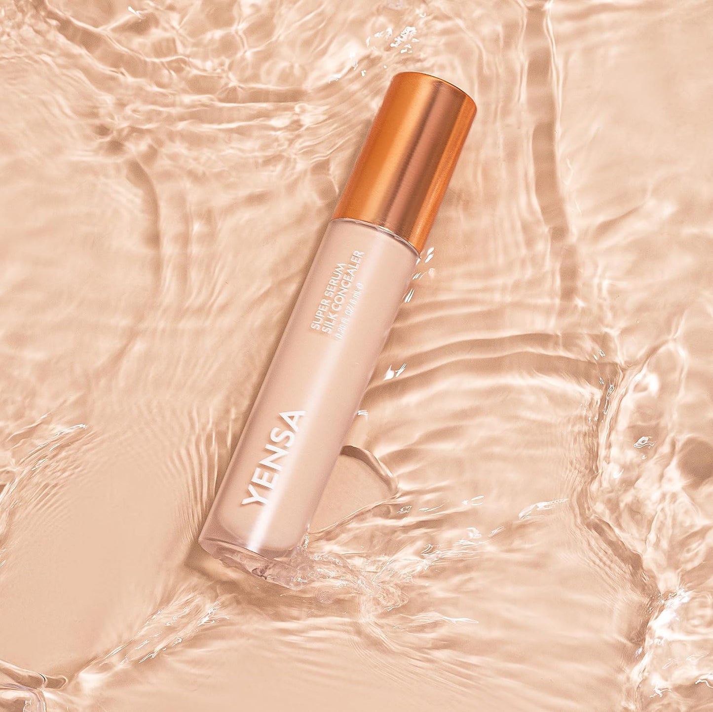 YENSA Super Serum Silk Concealer - Full Coverage Undereye Concealer & Peptides Serum for Face - Enriched with Vitamins C & E, Bakuchiol & Superfoods to Boost Radiance - Medium 2 (0.2 Fl oz)