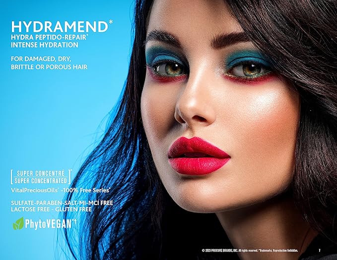 HYDRAMEND Hydrating Conditioner for Intense Hydration & Repair, Hydrates & Mends All Hair Types, Dry, Damaged, Dull, Brittle or Porous. Argan Oil, Marula Oil & Ceramides. Salon Hair Care