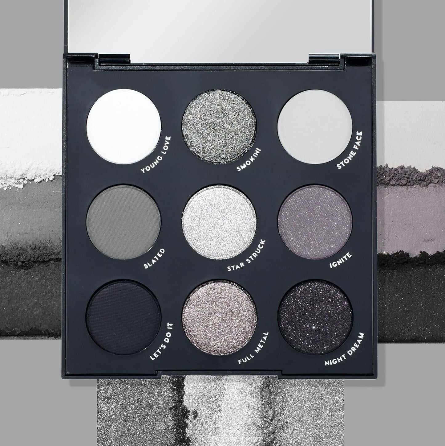 ColourPop Blowin' Smoke Eyeshadow Palette - Silver & Smokey Eye Eyeshadow Palette with Metallic & Matte Finishes - High-Pigment Eye Makeup with Long-Wearing Formula (0.3 oz)